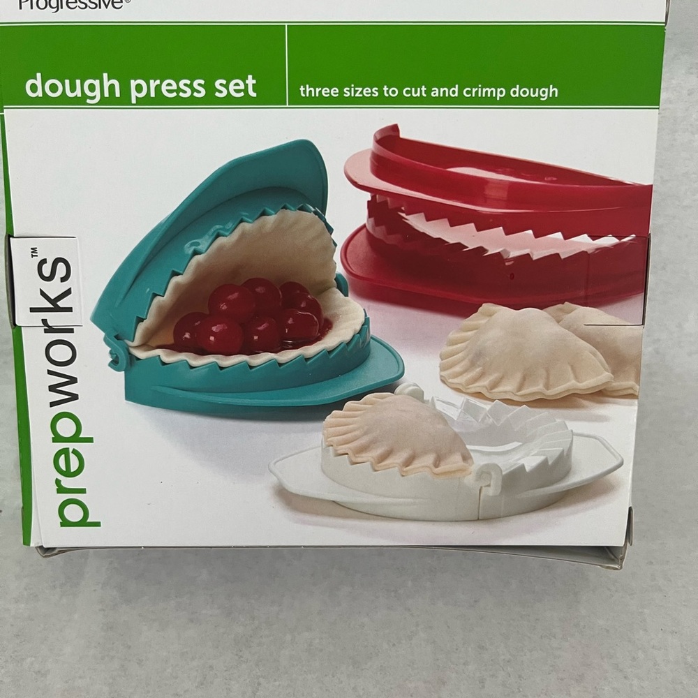 Dough Press Set - Teal, Red, White